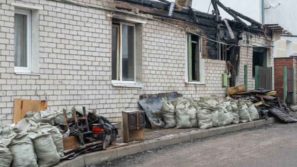 Professional Fire Damage Removal technician working in Waterford Works, NJ